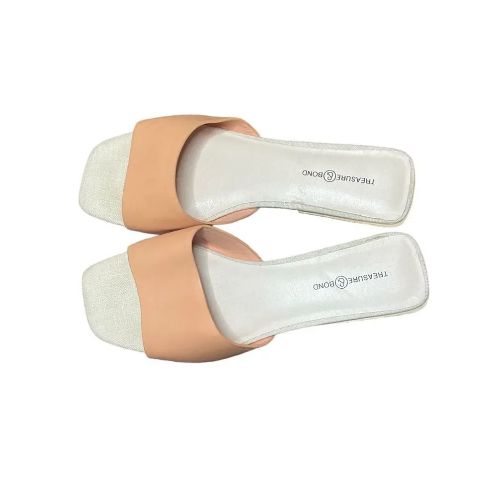 Treasure & Bond Jakob Leather Slide Sandal Size: 8M